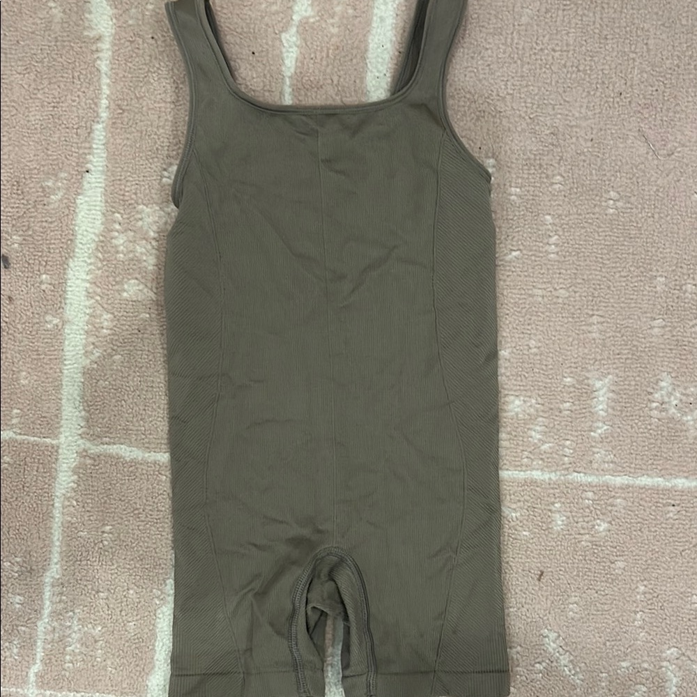 Target Green Bodysuit One Piece with Drawstring Detail